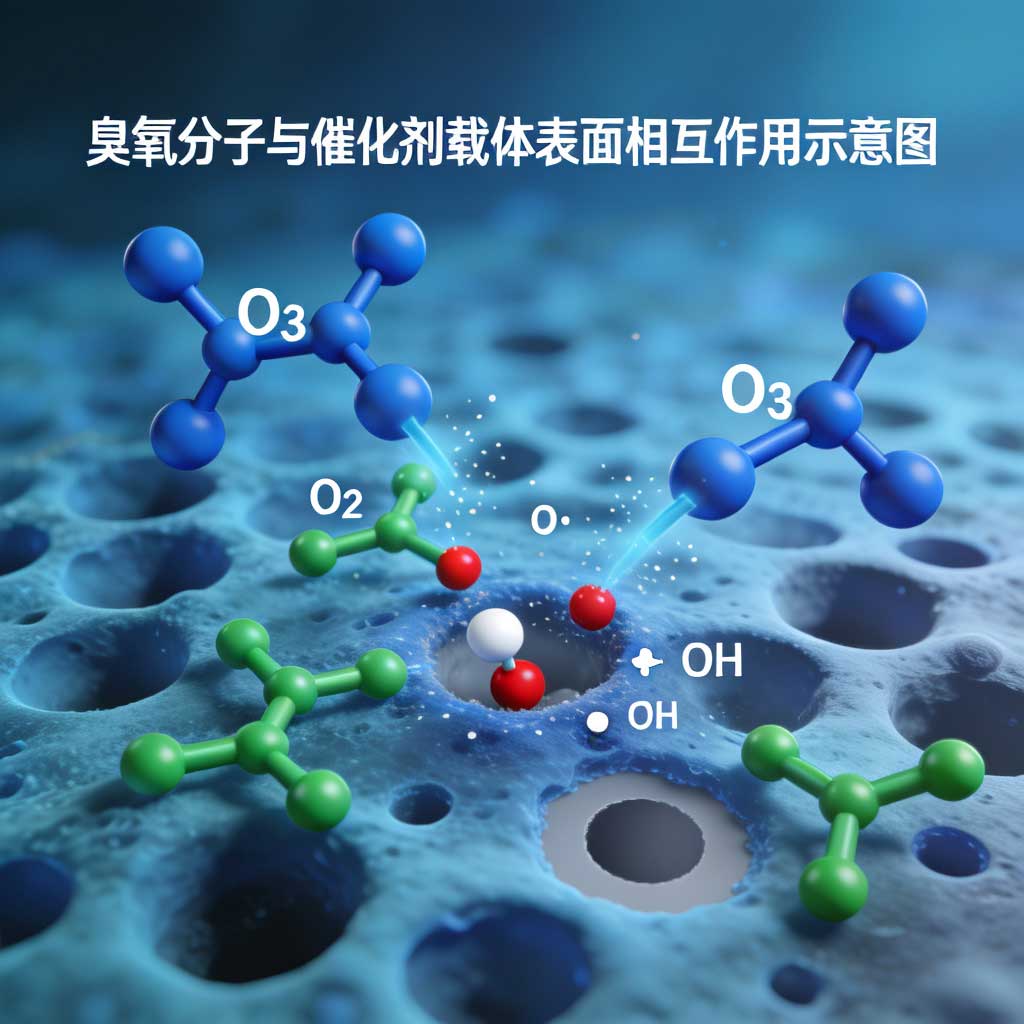 臭氧氣氛提升催化劑載體表面活性研究
