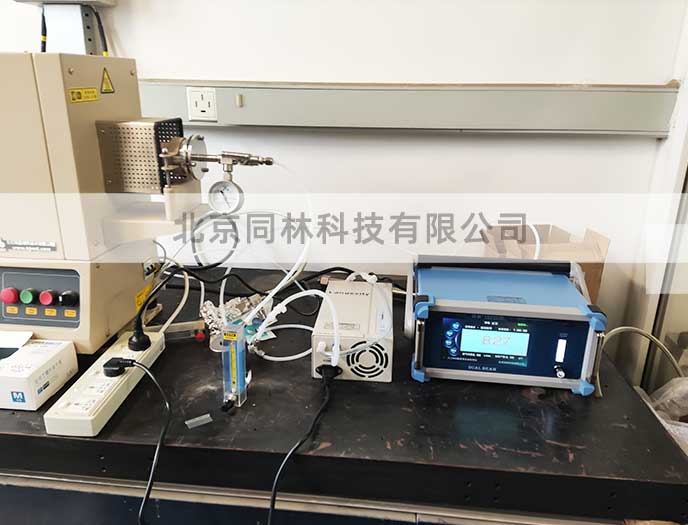 中科院管式爐臭氧催化實驗現場